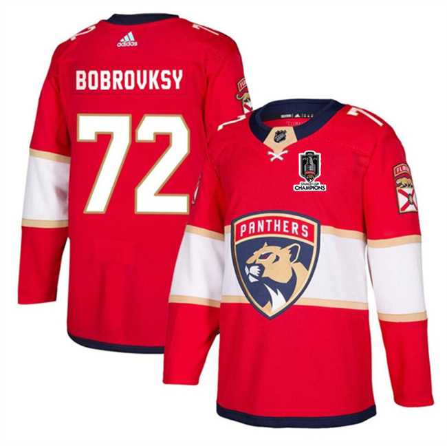 Men's Florida Panthers #72 Sergei Bobrovsky Red Home 2024 Stanley Cup Champions Stitched Jersey Dzhi,We sell and wholesale Men's Florida Panthers #72 Sergei Bobrovsky Red Home 2024 Stanley Cup Champions Stitched Jersey Dzhi on line form chian!